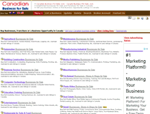 Tablet Screenshot of canadianbusinessforsale.com